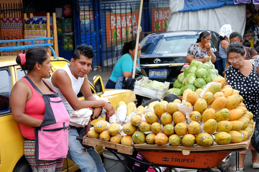 Mercado central de San Salvador, agosto de 2016